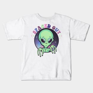 "Spaced Out" Green Alien Kids T-Shirt